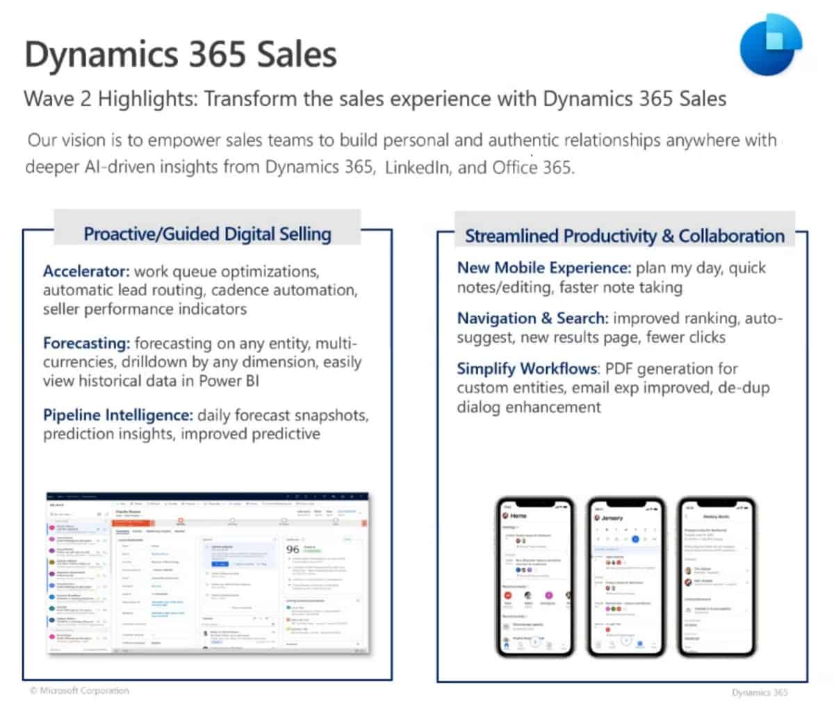 2020 Dynamics 365 features