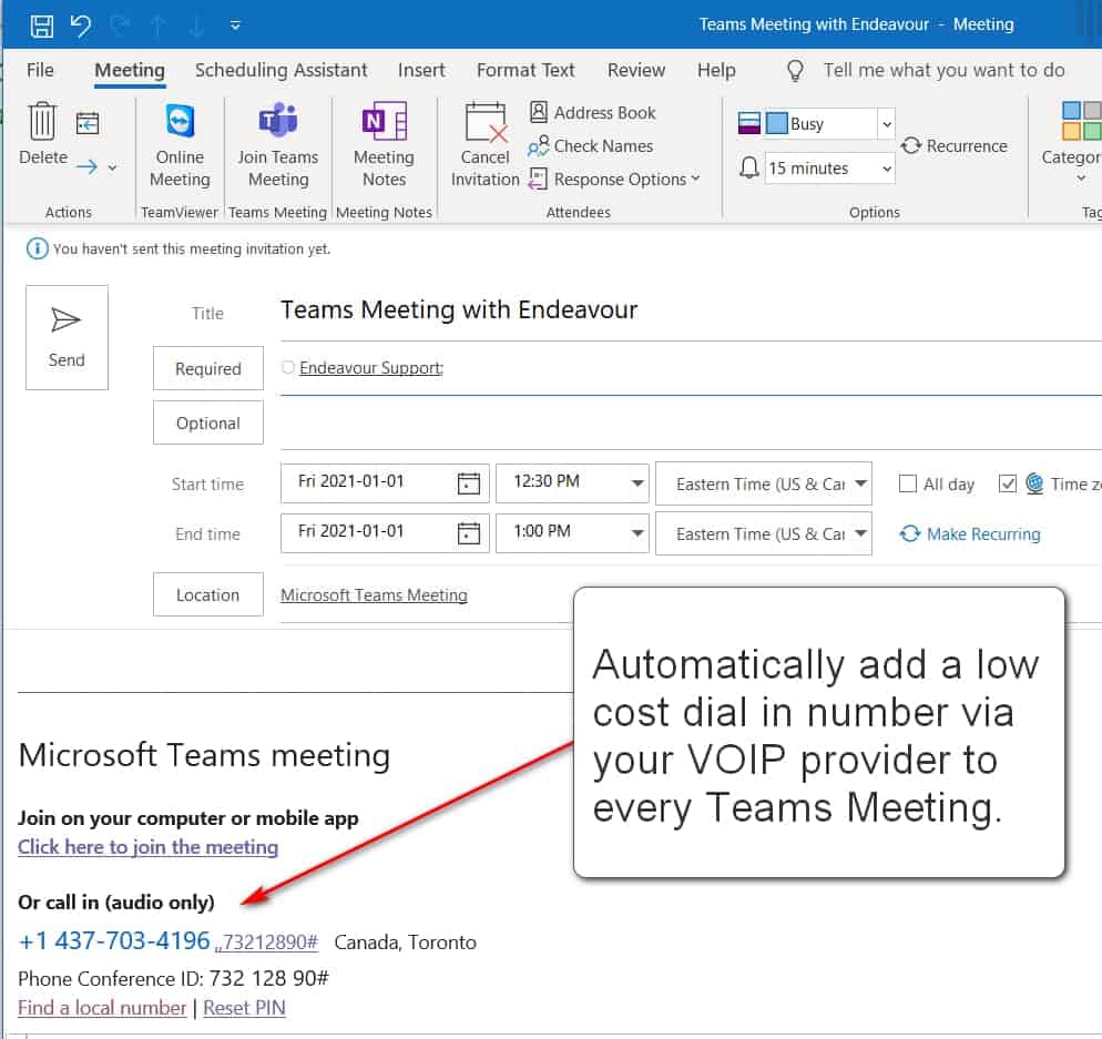 Microsoft teams calls